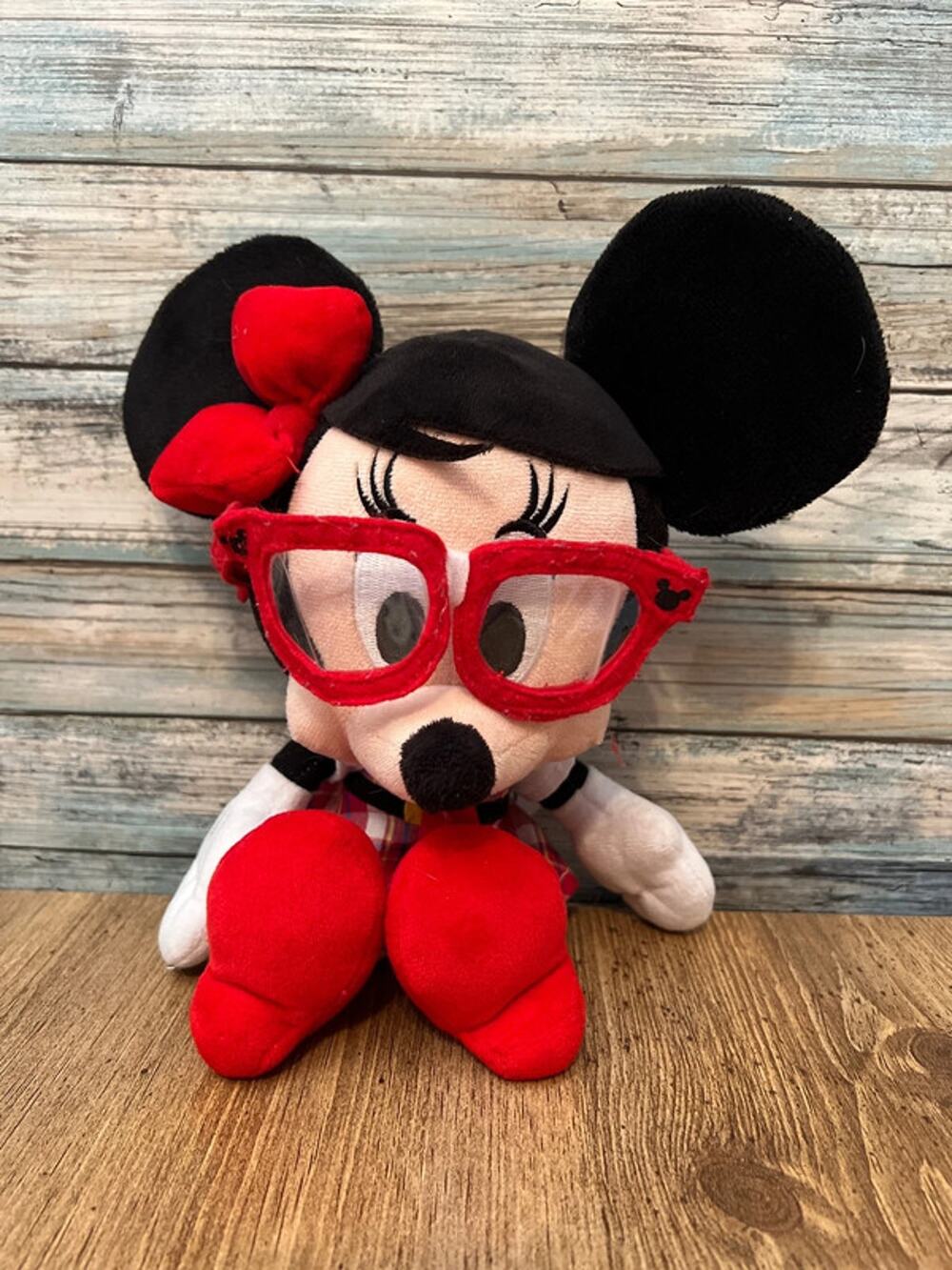 Disney Parks Minnie Mouse Nerd Plush